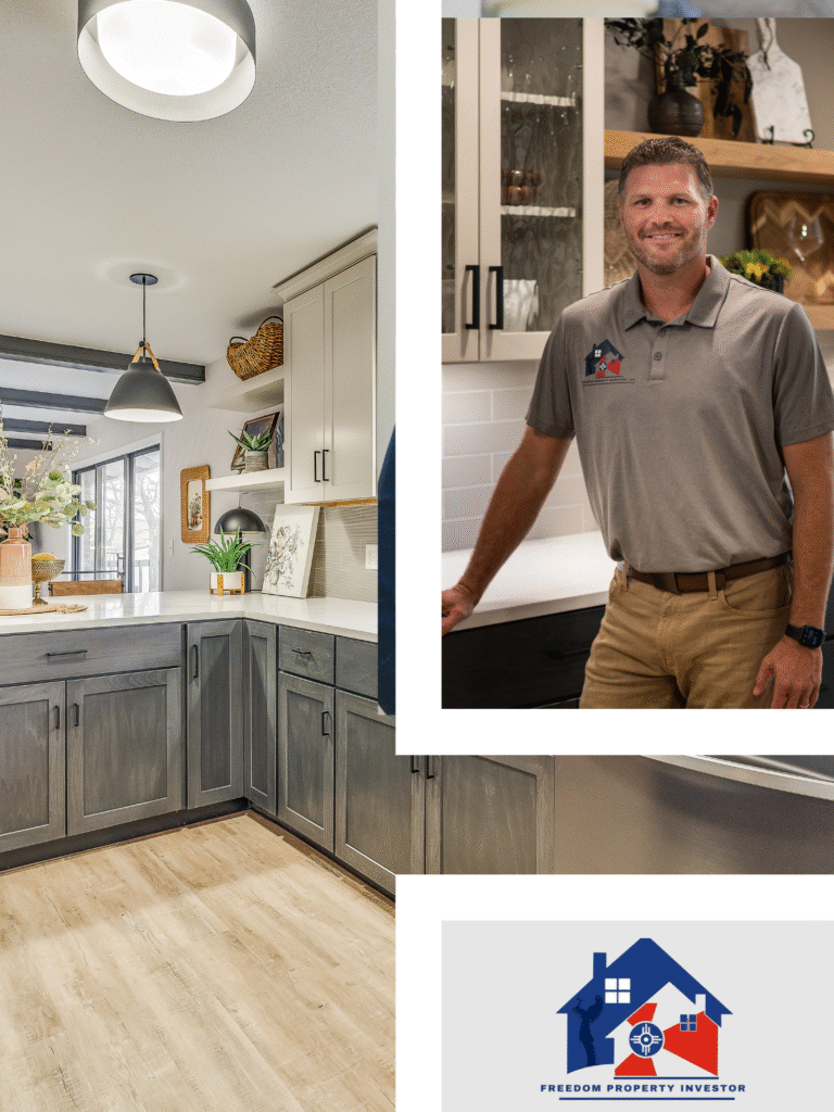 Derek from Freedom Property Investors smiling and the company logo