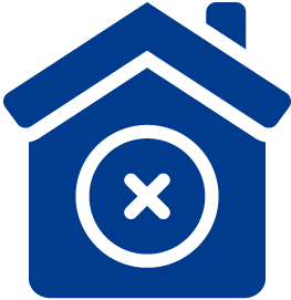 House with a cross icon - Kansas