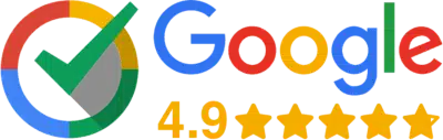 Google 4.9 star rating badge